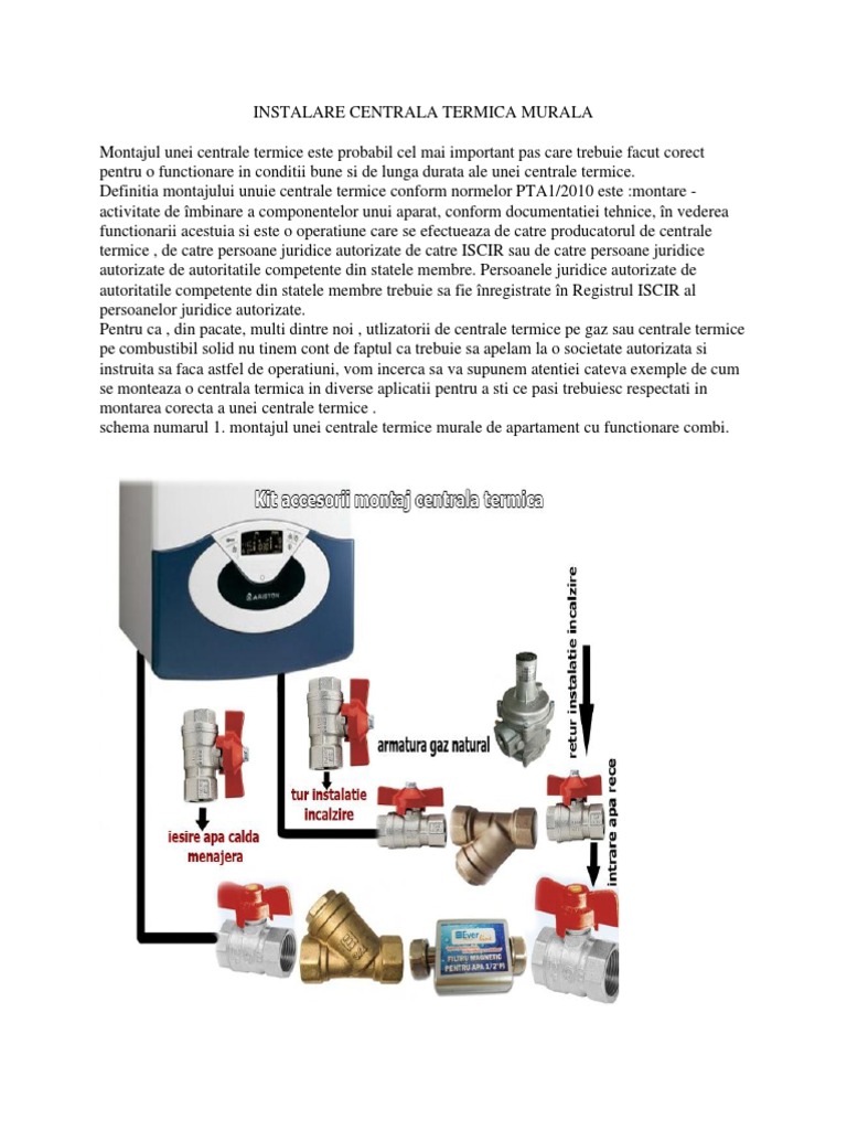 Instalare Centrala Termica Murala Ct Lemne Puffer