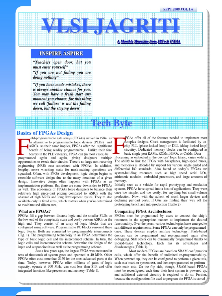 Sept 2009 Vol 1.6 | PDF | Field Programmable Gate Array | Vhdl