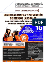 Cajamarca - Normativa Peruana en Seguridad Minera y El Decreto Supremo 055-2010-EM Reglamento de Seguridad y Salud Ocupacional