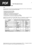 Unit 1 Basic Physical Science