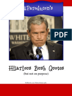 Political Humor - Hilarious Bush Quotes