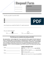 Ipad Request Form