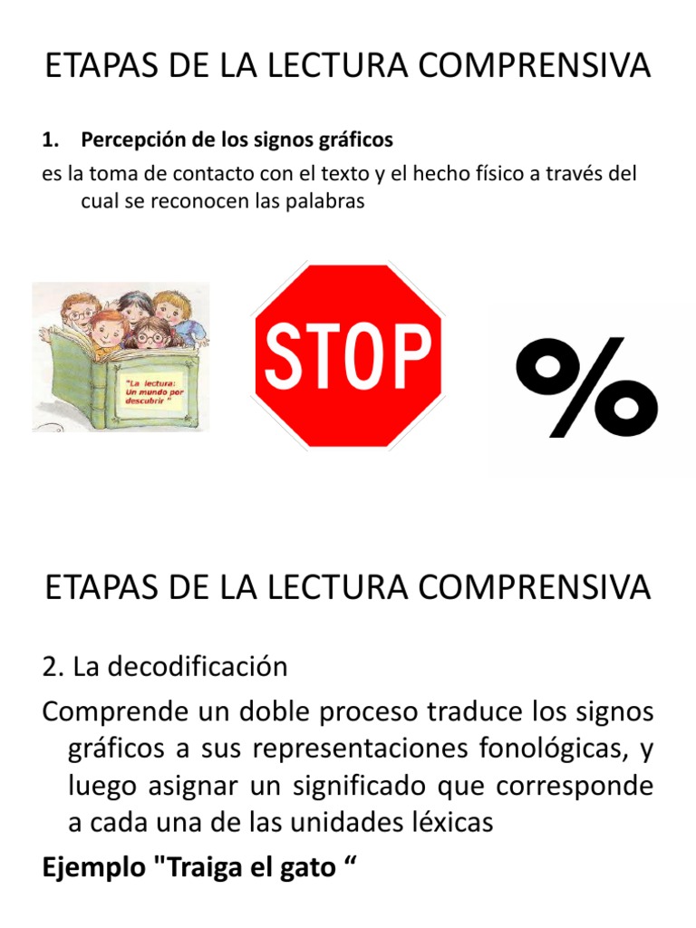 Etapas de La Lectura Comprensiva