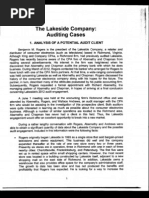 Auditing II - Case 1 Analysis of a Potential Audit Client