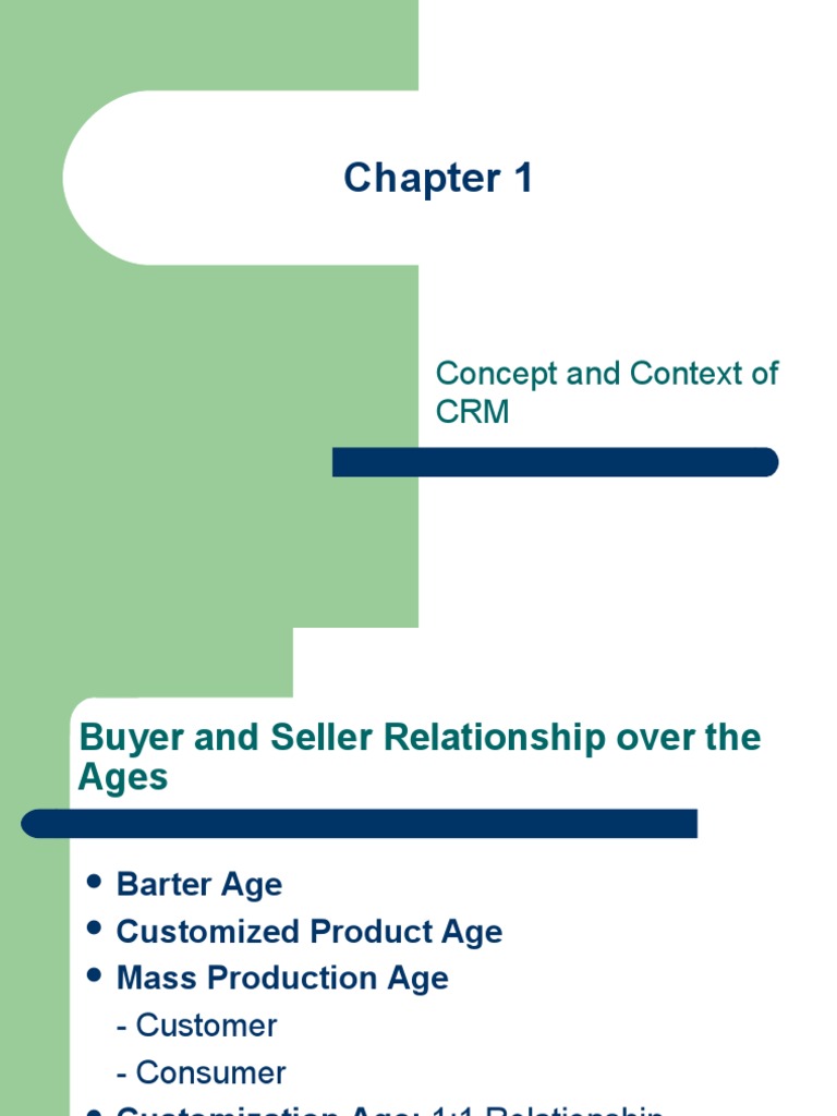 Relationship User Manual Chapter 1