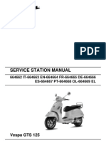 Vespa GTS125 Workshop Manual