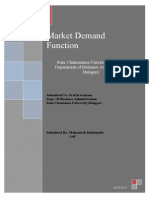 Market Demand Function