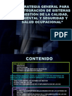 ESTRATEGIA GENERAL PARA LA INTEGRACIÓN DE SISTEMAS DE GESTIÓ