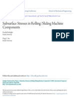 Subsurface Stresses in Rolling & Sliding Machine Components [Sadeghi, Sui; Int.comp.Eng.conf., 1988]