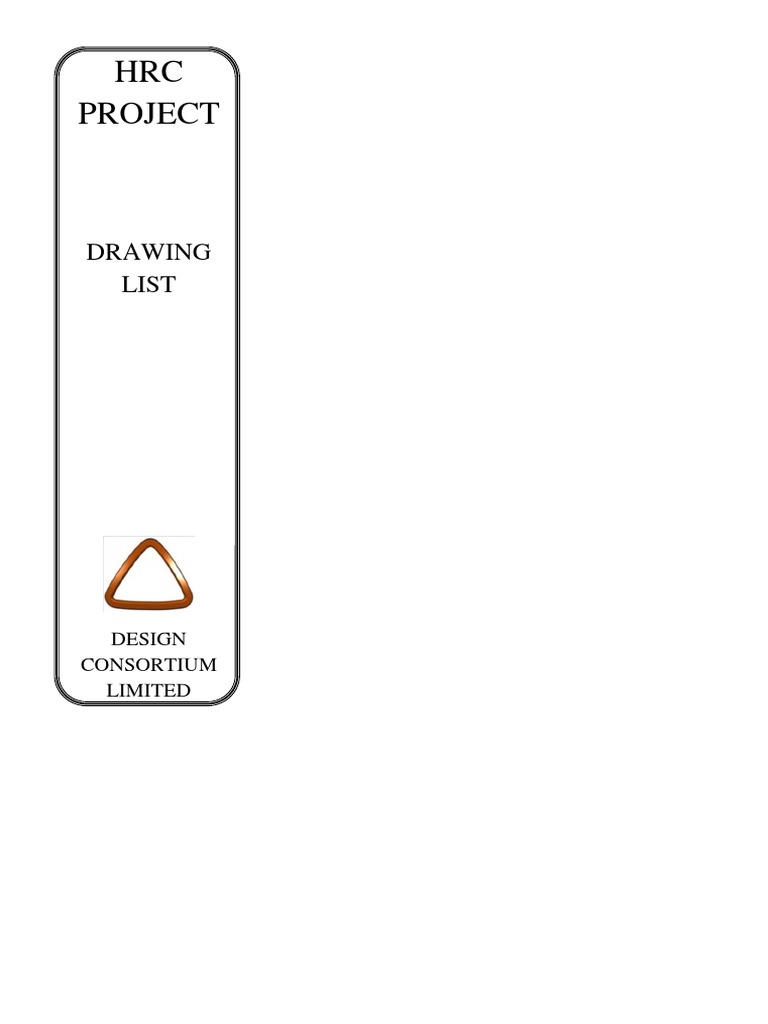 HRC Project: Drawing List | PDF