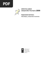 Informe sobre Desarrollo Humano 2009. Superando barreras