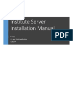 Institute Server Installation
