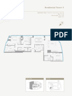 Residential Tower 5: Apartment Type 3 Bedroom Apartment / Type 3D Ref T5 - 3D Area in SQ.M 188 To 209 Scale NTS