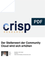 Der Stellenwert der Community Cloud wird sich erhöhen