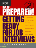 Be Prepared - Getting Ready for Job Interviews