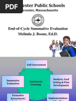 Worcester Superintendent of Schools Melinda Boone's End-of-Cycle Summative Evaluation