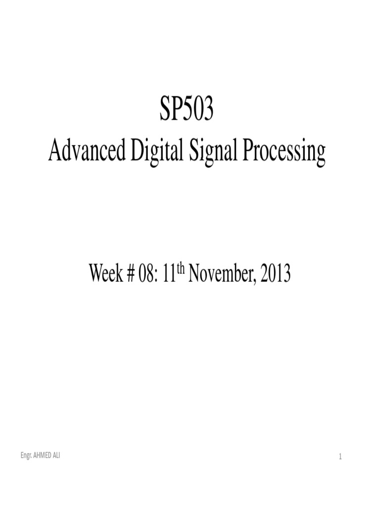 ADSP PDF Convolution Digital Signal Processing