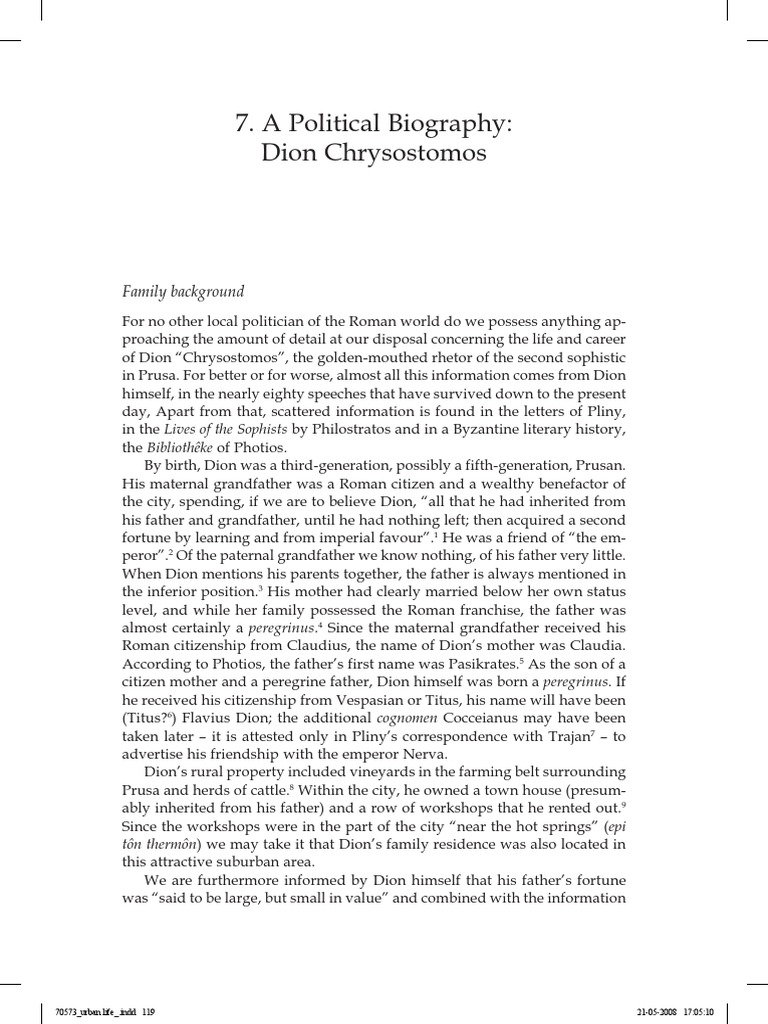 Dion Chrysostomos PDF