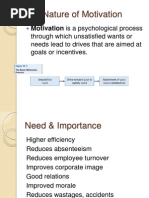 The Nature of Motivation: Motivation Is A Psychological Process