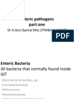 Enteric Pathogens Part One: DR A.Aziz Djamal MSC - DTM&H.SPMK (K