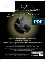 Zenph - Art Tatum Live at The Shrine Sept 23 2007 Poster