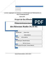 PFE Dimensionnement Reseaux Radio 3G Et 4G PDF