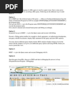 Debug Bex Query