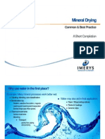 Mineral Drying - Summary of Best Practice 2013-06-18
