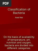 Classification of Bacteria