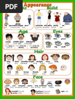 Describing People Vocabulary Guide | PDF | Fashion | Human Head And Neck