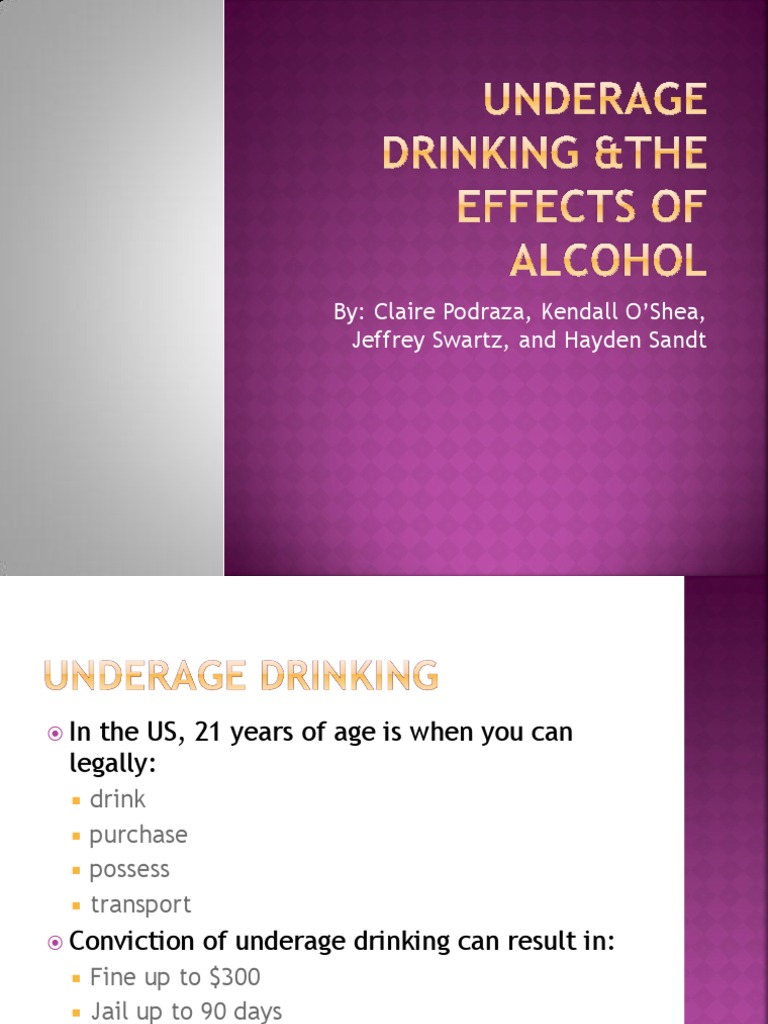 Underage Drinking Laws and Myths | PDF