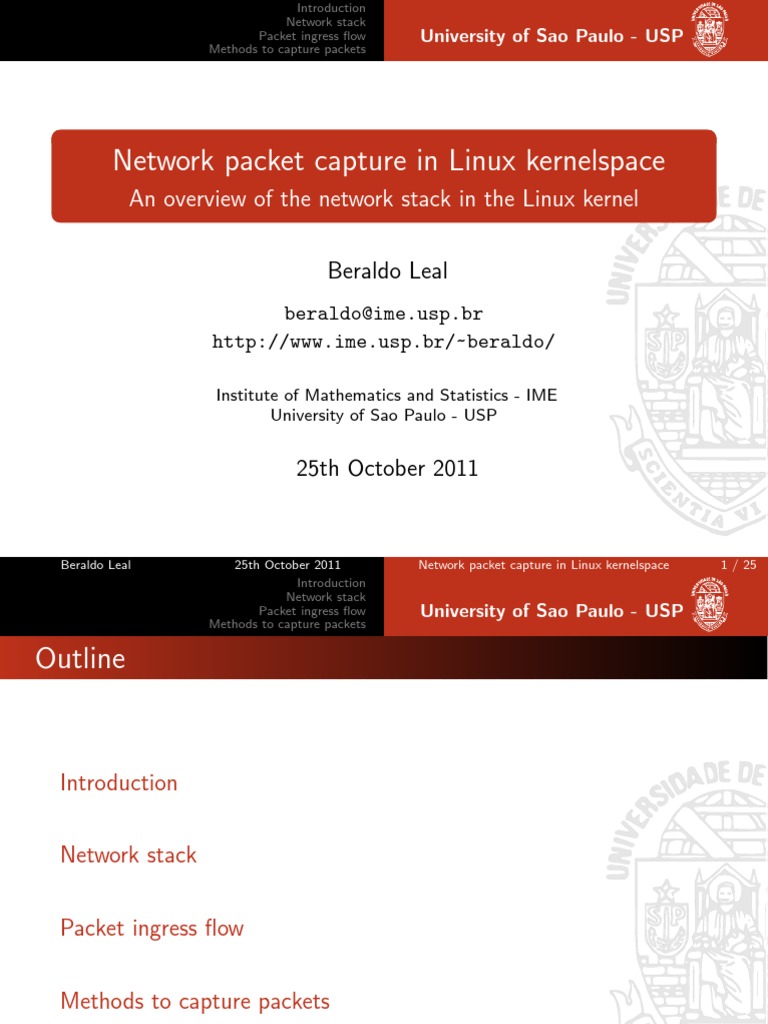 Linux Kernel Packet Capture Methods | PDF | Internet Protocols ...