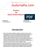 Seminar On Electro Active Polymers: Submitted To: Submitted by