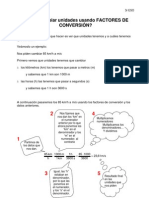 Cómo Cambiar Unidades Usando FACTORES DE CONVERSIÓN