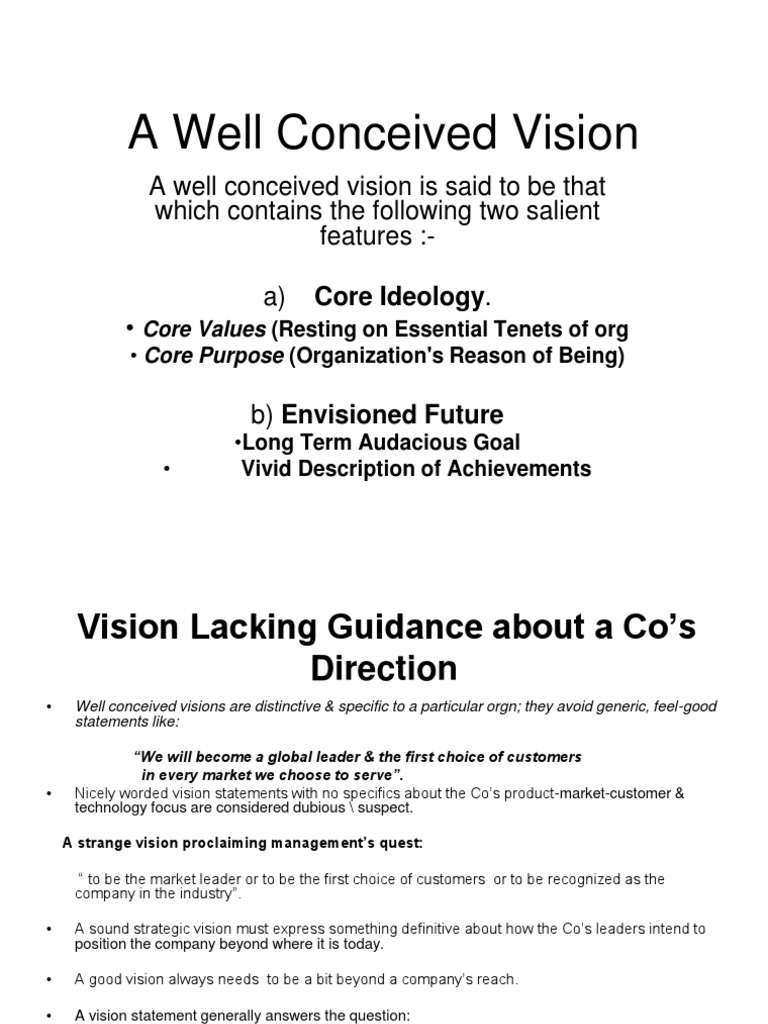 Strategic Vision | PDF | Business | Economies