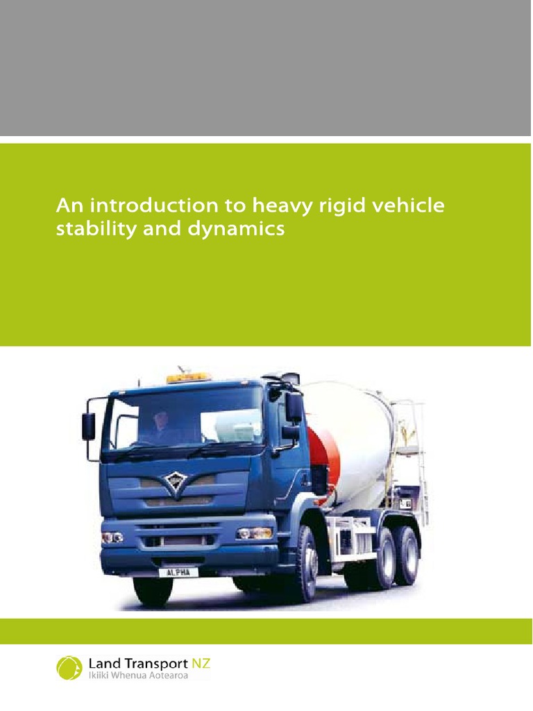 Heavy Rigid Vehicle Dynamics and Safety | PDF | Tire | Suspension (Vehicle)