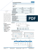 Carbon Composition Resistors: Type CBT Series