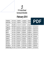 February 2014 Sectional Lessons 5th Grade Bis