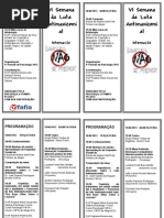 Folder Vi Semana Da Luta Antimanicomial Fafia 2013 - Pequeno