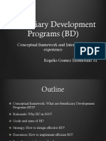 Beneficiary Development Programmes