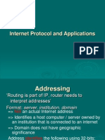 Internet Protocol and Applications