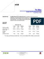 Tin Mac: Bright Acid Tin Plating Process