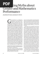 Kane & Mertz - Debunking Myths About Gender and Mathematics Performance