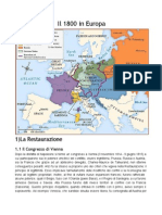 Riassunto: Dalla Restaurazione All'unificazione Italiana e Tedesca