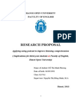 Research Proposal: Hanoi Open University Faculty of English