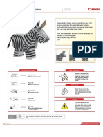 Folding Zebra Assembly Instructions