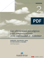 Las Alteraciones Psicologicas y Del Comportamiento Del Alzheimer