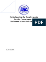 ILAC G12-2000 Guidelines For The Requirements For The Competence of Reference Materials Producers