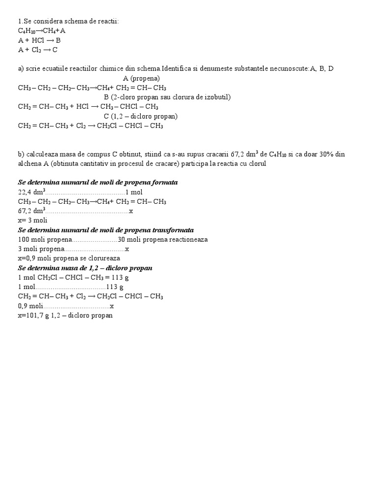 Se Considera Schema De Reactiim N