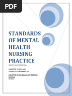 Standards of Psychiatric Mental Health Nursing